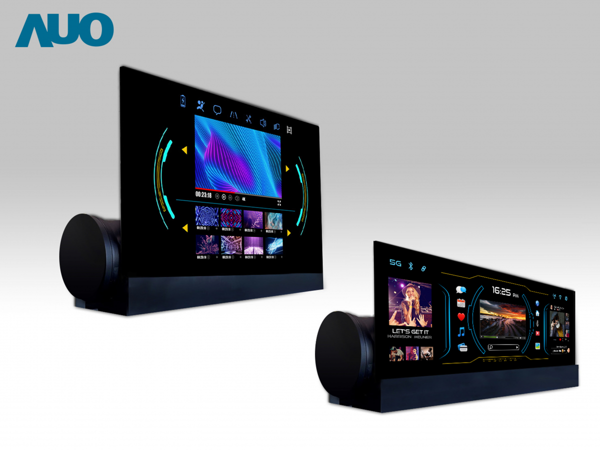 友達14.6吋可捲式Micro LED面板，導入車內資訊、影音娛樂及駕駛安全系統，翻轉智慧移動場域