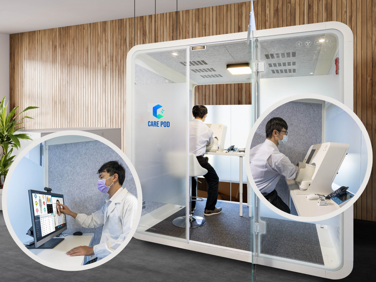 达擎于医疗科技展中展出＂远距诊疗舱＂，以因应医疗数字化及社会高龄化趋势下、复诊及慢性病患等族群对于远距看诊需求逐渐升高所推出的创新整合方案。多功能合一、高隐私性的远距诊疗舱可根据病患端与医师端的不同需求，提供弹性化及客制化功能，节省医生和病患的精力及时间