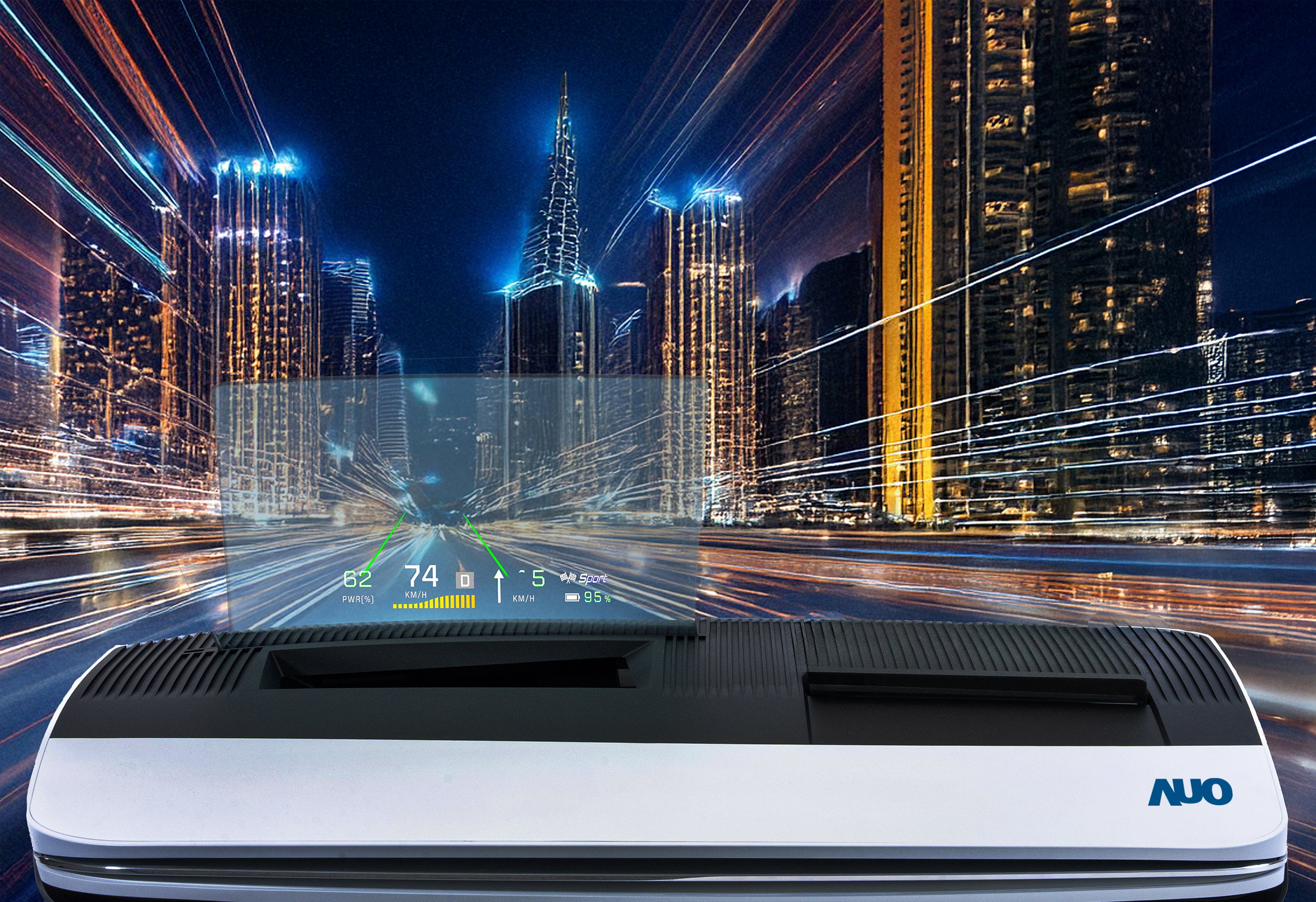 k1体育推出13吋Micro LED抬头显示器，提供高入眼亮度、高色彩饱和度的显示质量，在阳光下或黑暗中都清晰可见，并利用Micro LED模块体积小的优势，解决车用空间有限的痛点